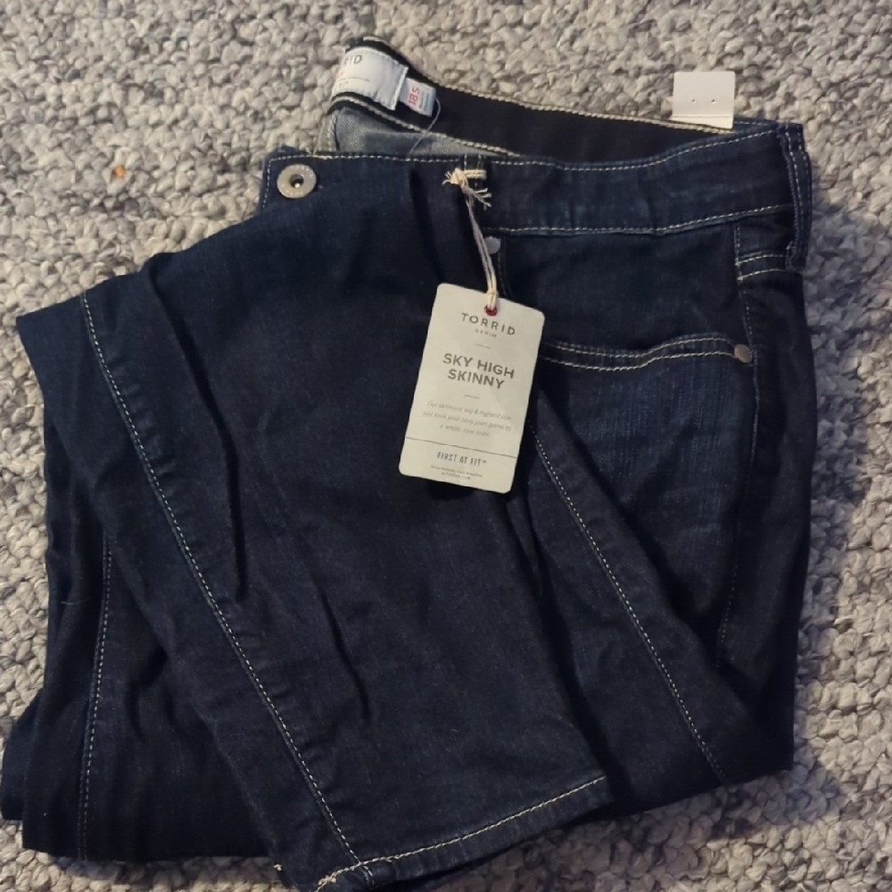 Torrid Sky High Skinny Jeans in Deep Indigo